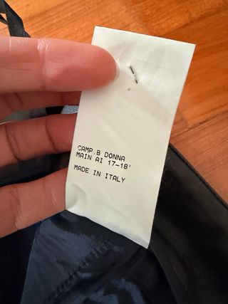 Pantaloni Drome neri e blu