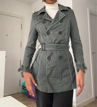 Abrigo verde Stradivarius