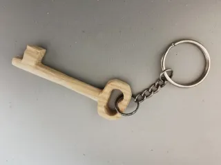 Portachiavi chiave in legno