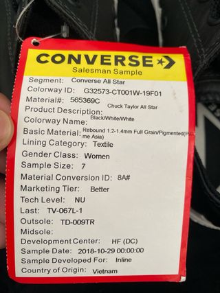 Converse All Star Negras y Blancas Talla 37