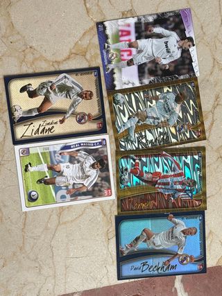 Cromos Real Madrid: Zidane, Figo, Beckham, etc.