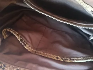 Bolso Zara flecos efecto piel serpiente