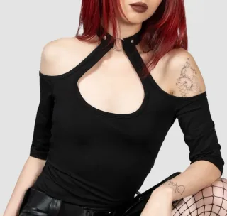 Top Killstar Seraphina Choker Negro