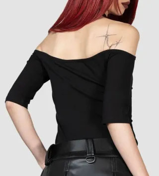 Top Killstar Seraphina Choker Negro