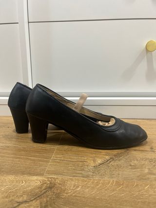 Zapatos flamenco piel negro 39