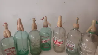 Lote 8 sifones antiguos