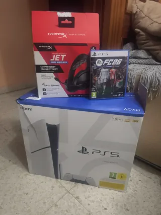 PS5 + Cuffie HyperX + FC26