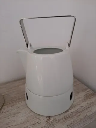Tetera TRIC cerámica blanca