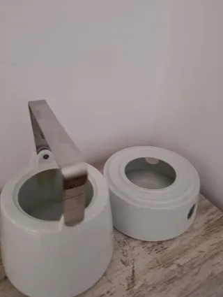 Tetera TRIC cerámica blanca