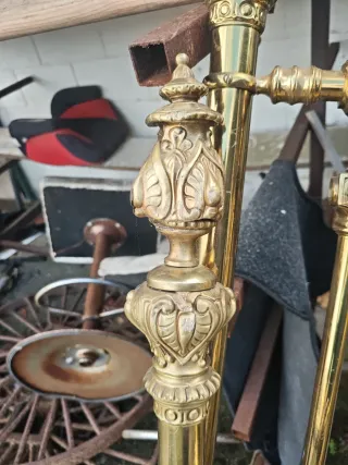 Cabecero de latón antiguos