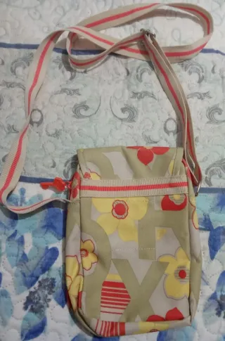 Bolso Rox Xyr floral beige 23x17 cm