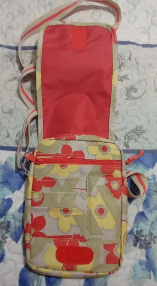 Bolso Rox Xyr floral beige 23x17 cm