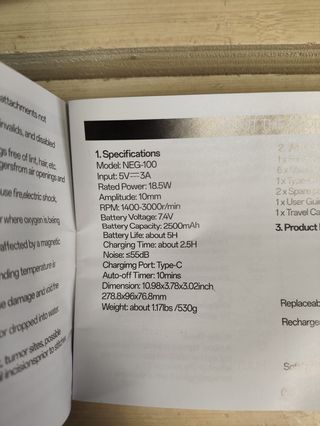 Pistola Masaje Foldable Heat&Cold