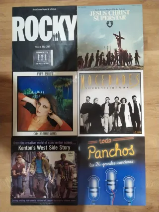 Lote 50 Vinilos Rock, Musicales y Pop