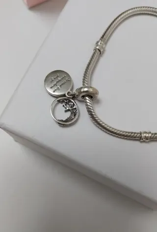 Charm Pandora Pluma En Pavé.