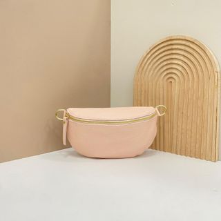 Bolso Piel Auténtica Hombro/Riñonera Rosa 1608