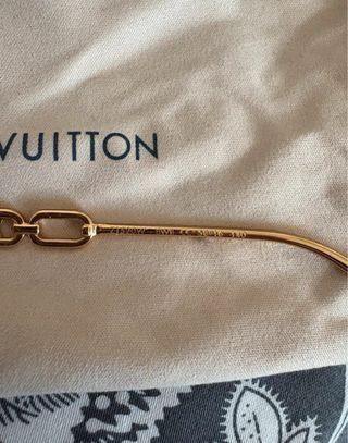 Occhiali da sole Louis Vuitton Aviator Oro Rosa
