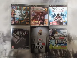 Lote 6 Giochi PS3: GTA V, Uncharted 3, AC, COD, FI