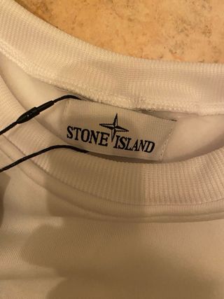 Felpa Stone Island Bianca Nuova