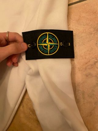 Felpa Stone Island Bianca Nuova