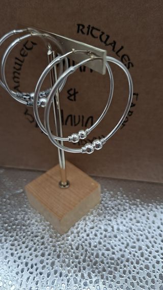 Aretes Aro Plata 950