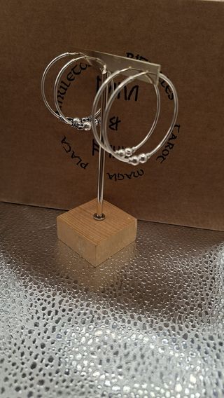 Aretes Aro Plata 950