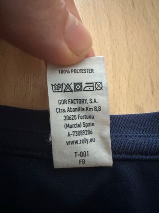 Camiseta Roly Técnica Manga Corta Azul Talla L