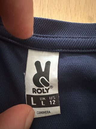 Camiseta Roly Técnica Manga Corta Azul Talla L