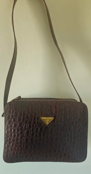 Bolso Prada vintage cocodrilo