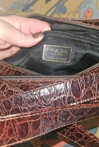 Bolso Prada vintage cocodrilo