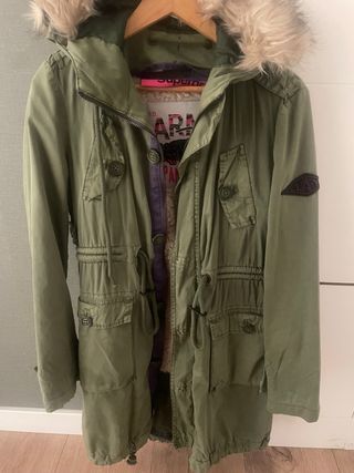 Trenca Superdry mujer verde