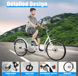 Triciclo 3 Ruedas Blanco