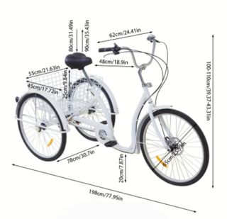 Triciclo 3 Ruedas Blanco