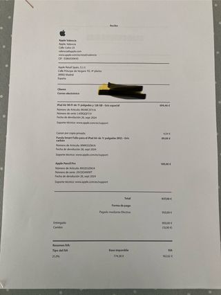 iPad Air 11 128GB Gris Espacial