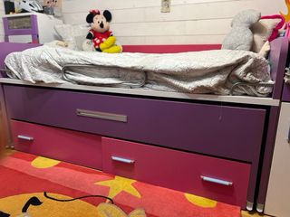 Cama nido con cajones