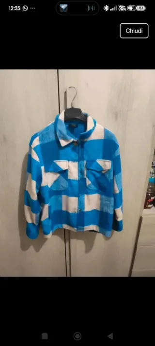 Giacca a quadri bambina 10/11 anni