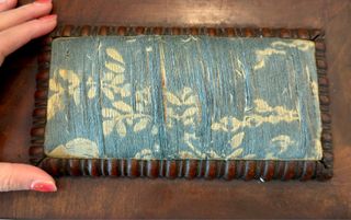 Antica scatola da lavoro noce fine '800