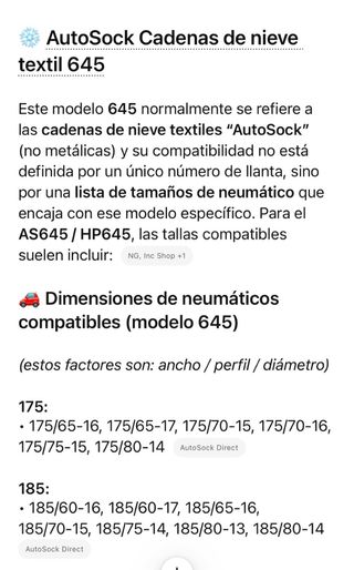 Cadenas de nieve para coche