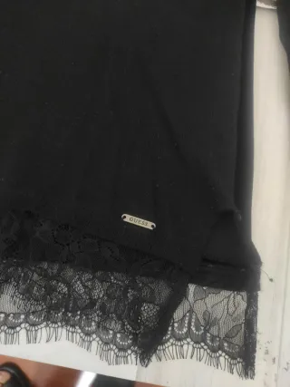 Guess Pullover Donna Nero Pizzo
