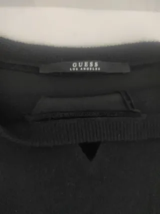 Guess Pullover Donna Nero Pizzo