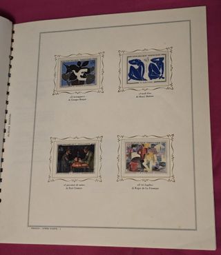 Album d'arte francobolli Francia - album marini