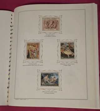 Album d'arte francobolli Francia - album marini