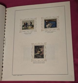 Album d'arte francobolli Francia - album marini