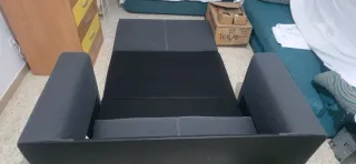 Sofá cama 2 plazas gris