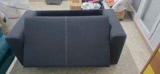 Sofá cama 2 plazas gris