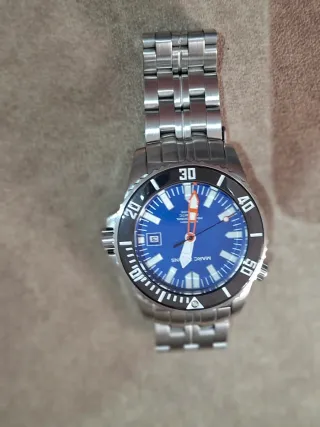 Marc & Sons Reloj Azul y Plateado