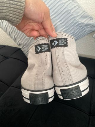 Converse All Star gris/Blanco Talla 38