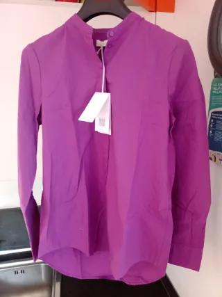 Camicetta Hugo Boss Viola Tg. 34 Nuova