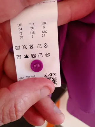 Camicetta Hugo Boss Viola Tg. 34 Nuova