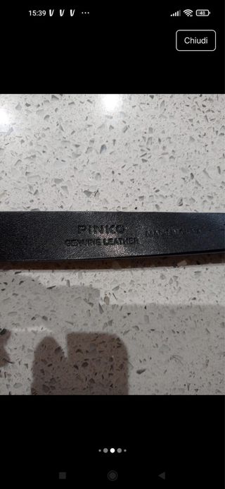 Cintura Pinko fibbia oro e borchie. Mai usata